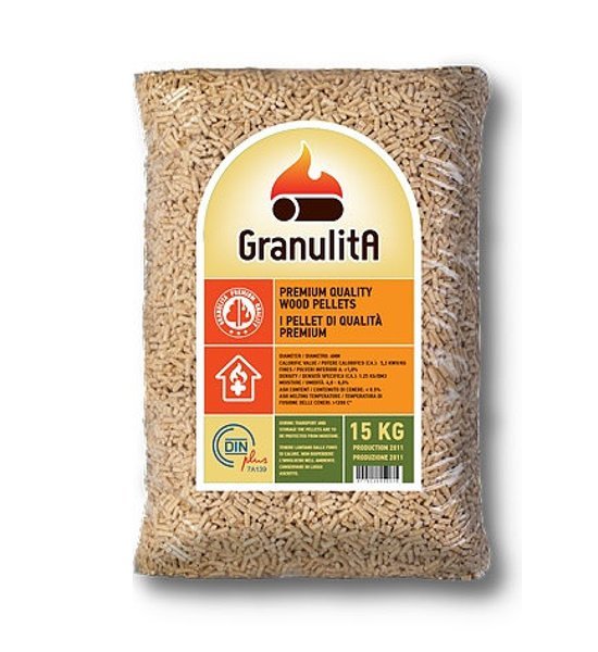 Pellet di abete Granulita 15 kg 66 sacchi